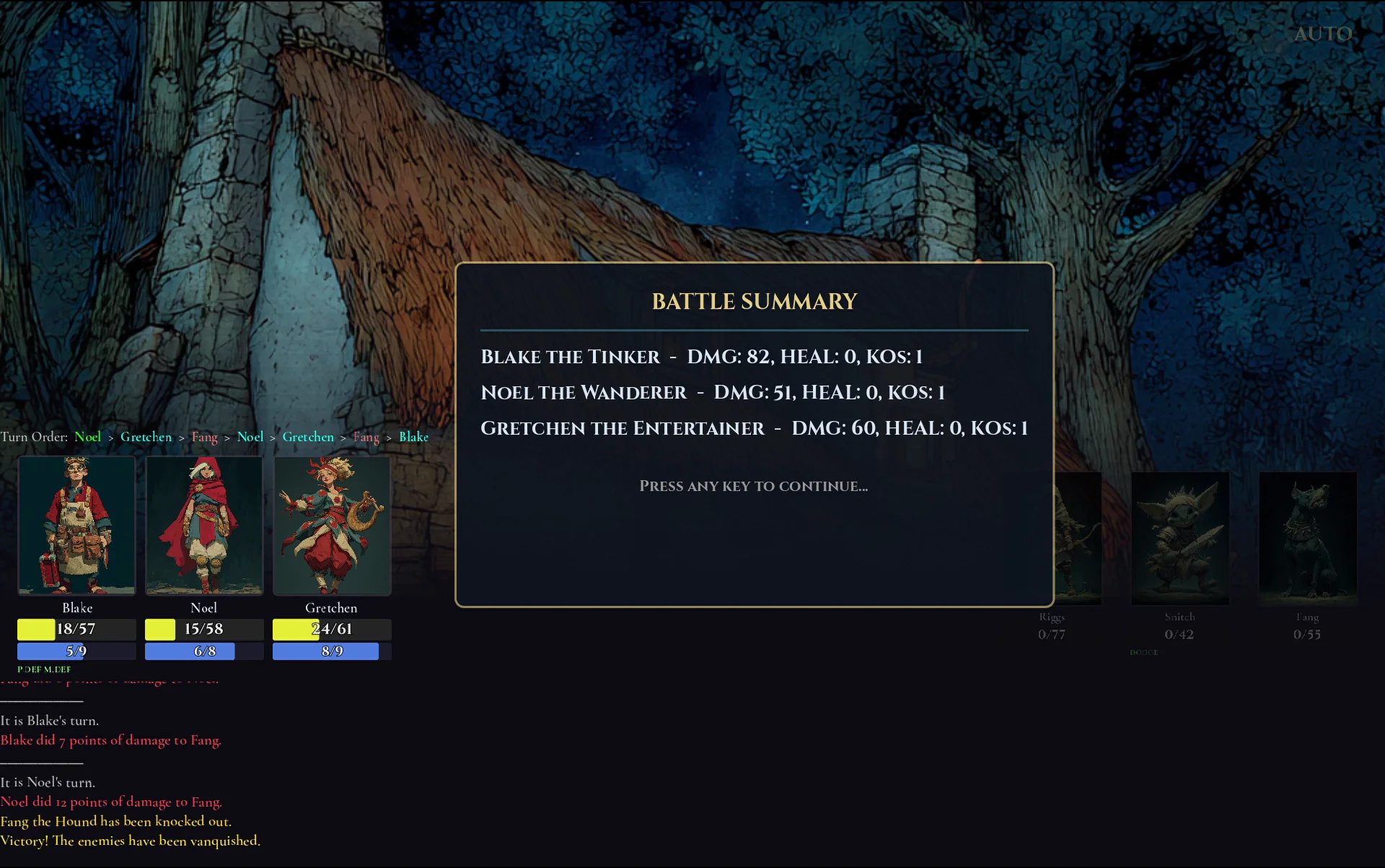Battle summary